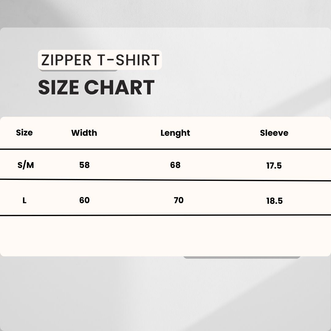 White Unisex-zip tee