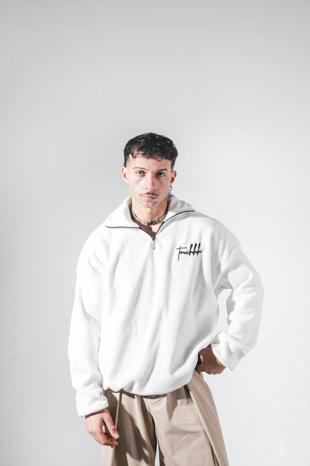 Touch’s White quarter zip