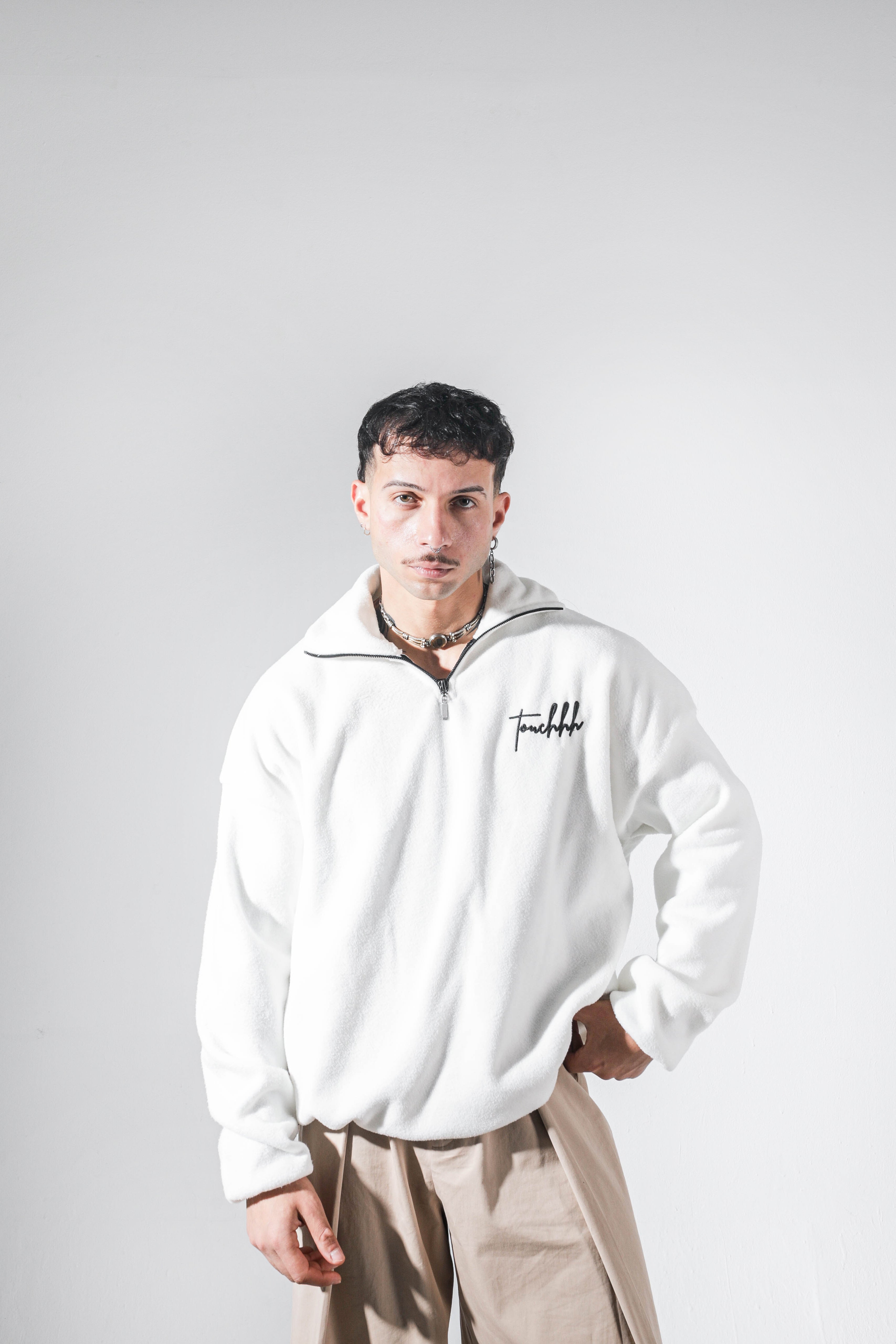 Touch’s White quarter zip