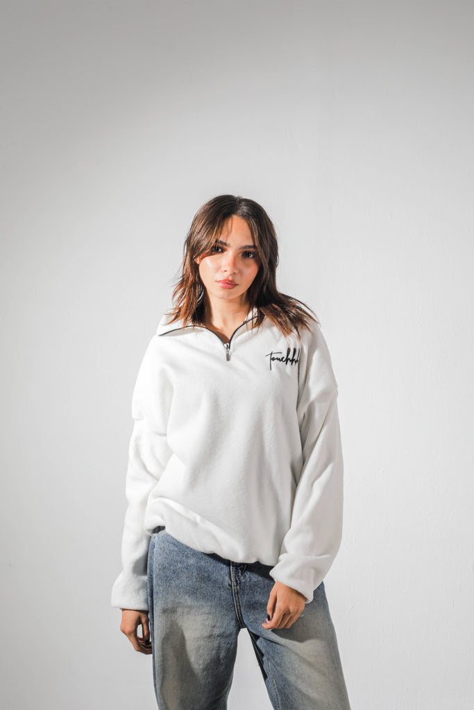 Touch’s White quarter zip